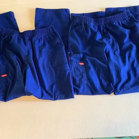 Dickies elastic waist scrubs pants color blue sz M - Picture 6 of 9